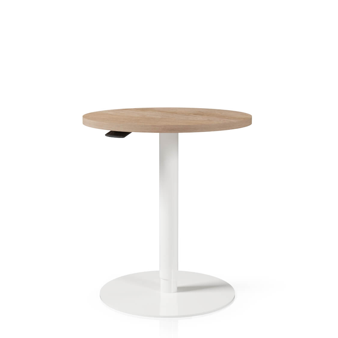 Small but mighty, the Cirkel Table is a compact height-adjustable workstation designed for focused, individual work. Wider and deeper than standard touch-down tables, it comfortably fits a laptop and coffee with room to spare.