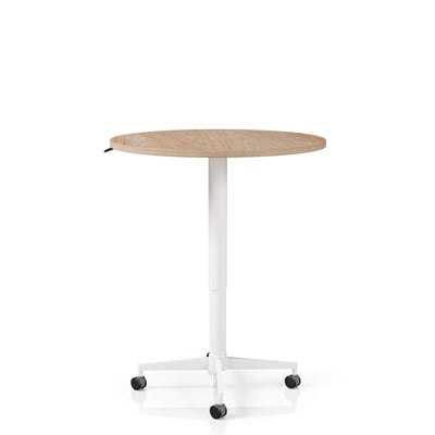 Pillar Round Height-adjustable Table