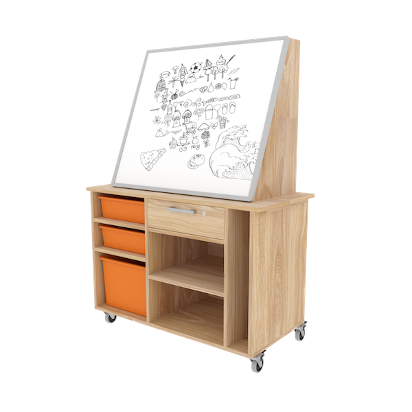 Primary school furniture including tables, seating, storage and classroom accessories