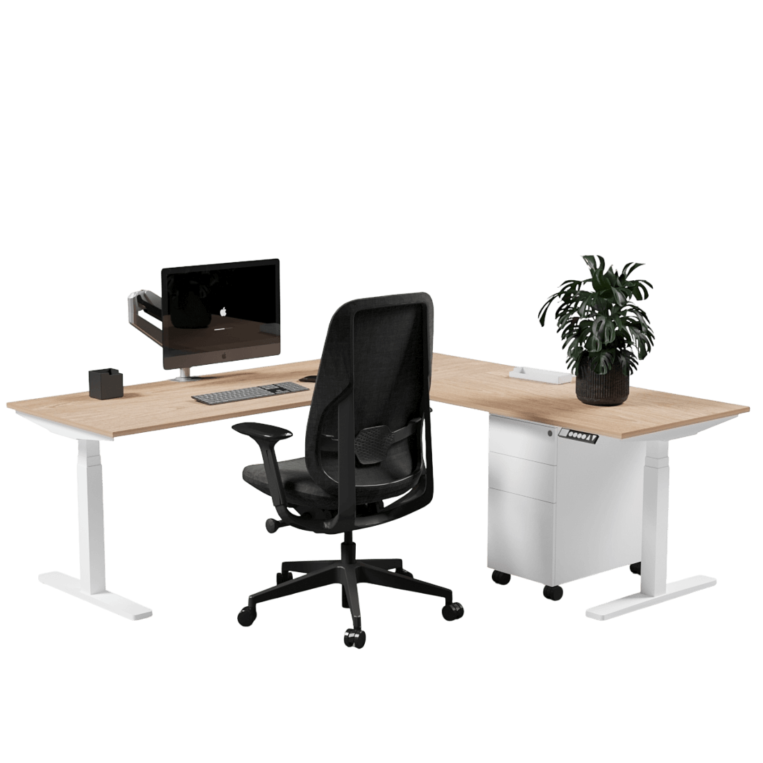 Electra E4 L-Shaped Desk — Corner Desk