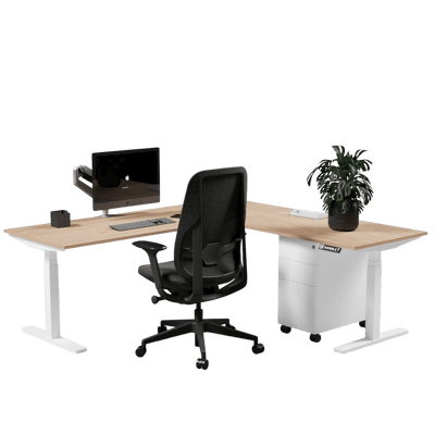 Electra E4 L-Shaped Desk