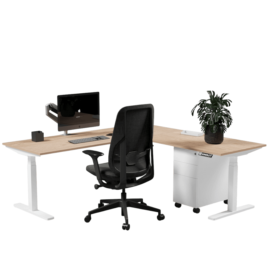 Electra E4 L-Shaped Desk — Corner Desk
