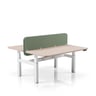 Electra Double Height-adjustable Desk — Electra Double Workstation