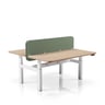 Electra Double Height-adjustable Desk — Electra Double Workstation