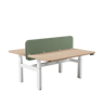 Electra Double Height-adjustable Desk — Electra Double Workstation