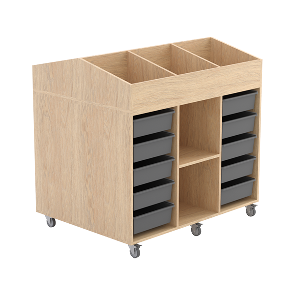 Display storage solutions for schools, libraries and offices, featuring display towers and wall displays