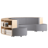 Habitat Den D1 Lounge — Habitat D1 Modular Lounge: Slate