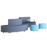 Habitat Stream Lounge — Habitat Stream Modular Lounge: Abyss