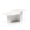 Island Curve  Tectonic Table — ISL007-WHT