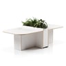 Island Curve Pangea Table — ISL008-L-WHT