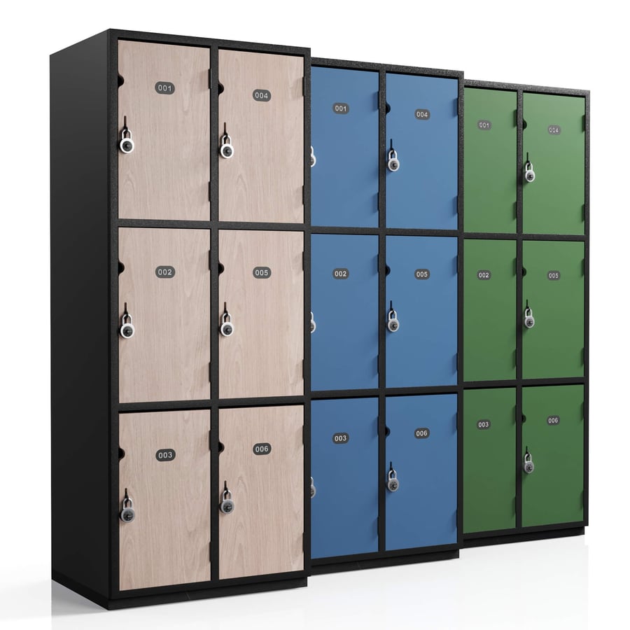 6-Door Double Bay Locker Sale — Locker