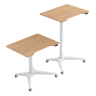 Pillar Curve Height-adjustable Table — Pillar Table: Curve