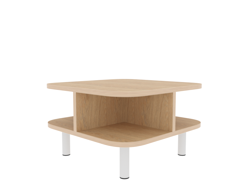 Origami Tera Table - Laminated Plywood - Natural Oak