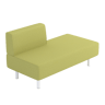 Origami Halfback Sofa — Origami Left Sofa Modular Lounge: Moss
