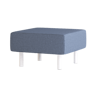 Origami Square Ottoman — Origami Ottoman Modular Lounge: Abyss