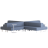 Origami Suru Lounge — Origami Suru Modular Lounge: Abyss