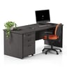 Planke Desk — Planke Desk + Pedestal