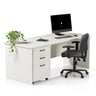 Planke Desk — Planke Desk + Pedestal