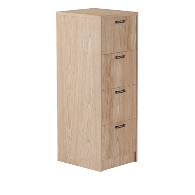 Plank 4 Drawer File Cabinet