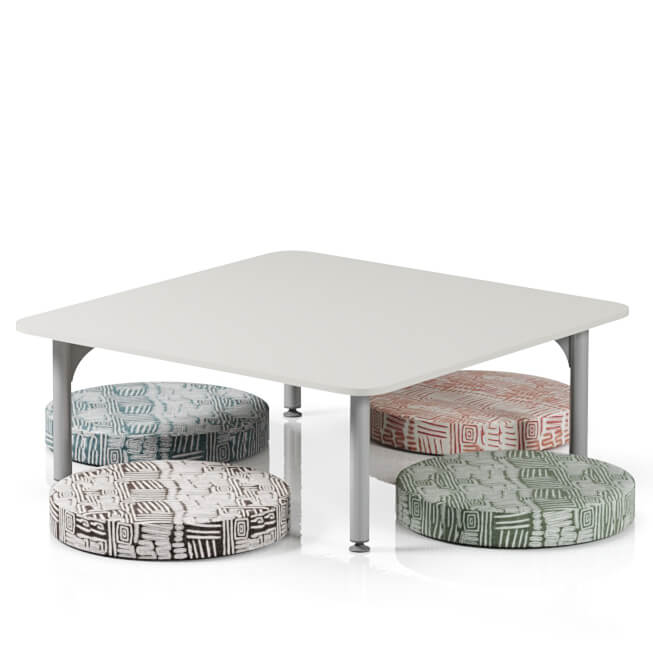 Ocha Square Table — Low Height Learning Table