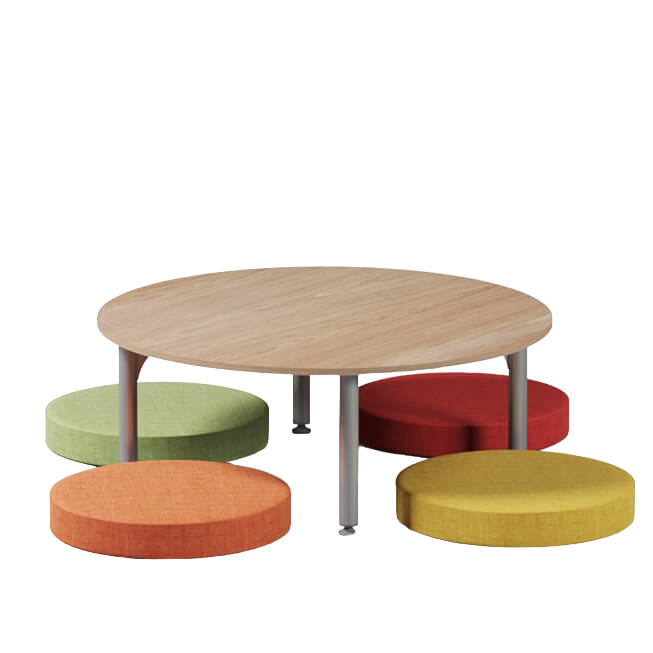 Primary school furniture including tables, seating, storage and classroom accessories