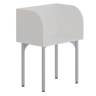 Podz Study Carrel — Podz Carrel: White