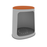 Rebel Storage Stool — Rebel Mobile Stool: Grey