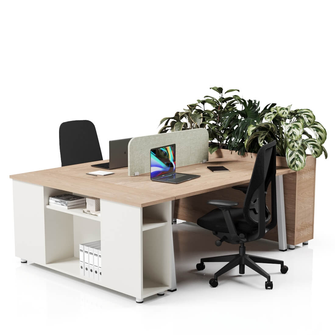 Shinto S2 Pair 2-Person Workstation — Workstation