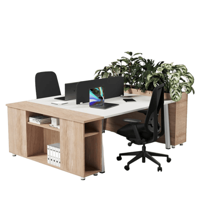 Shinto S2 Pair 2-Person Workstation
