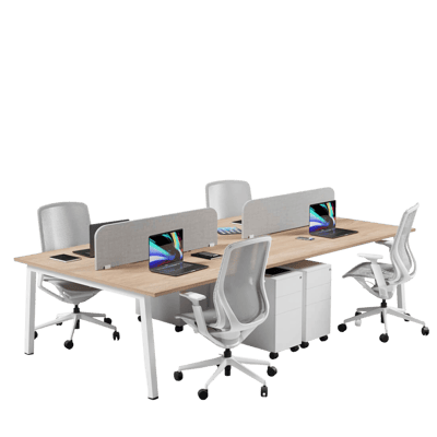 Shinto S2 Quad 4-Person Workstation
