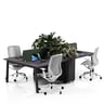 Shinto S2 Bloom 4-Person Workstation — Shinto S2 Bloom 4-Person Workstation