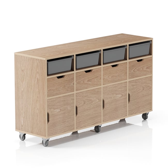 Storewell Pod Tote Trolley School Storage by VE Furniture