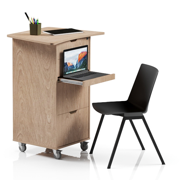 Tidus Podium Satellite Desk by VE Furniture