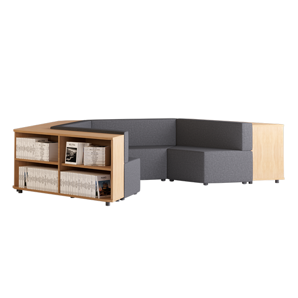  Elements F1 Modular Lounge: Slate