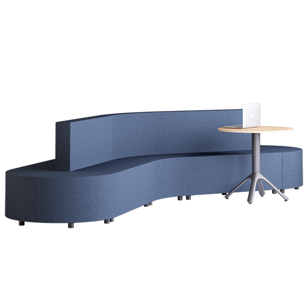 Habitat Boomerang Modular Lounge: Abyss