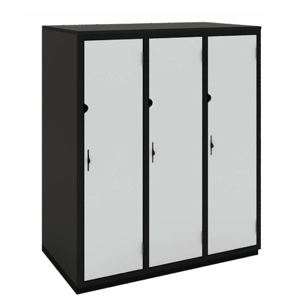 Secure it Three Qtr Height: Triple Bay: One Door