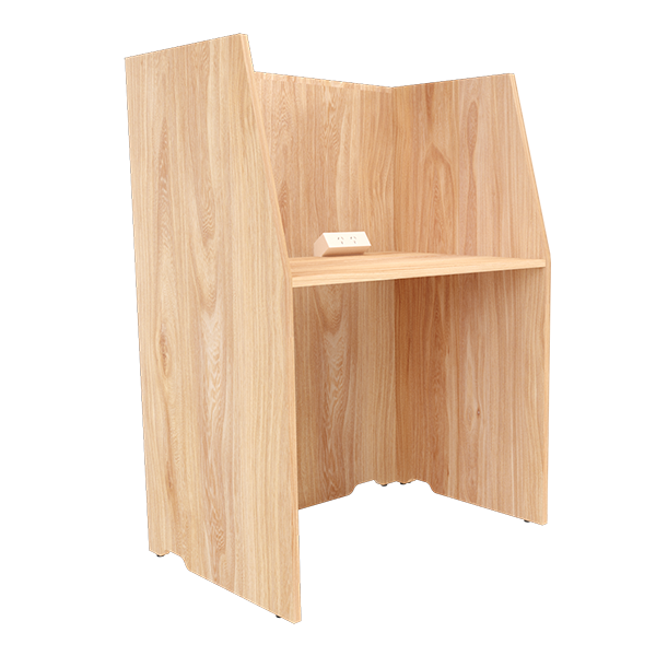 Ponder Carrel: Natural Oak