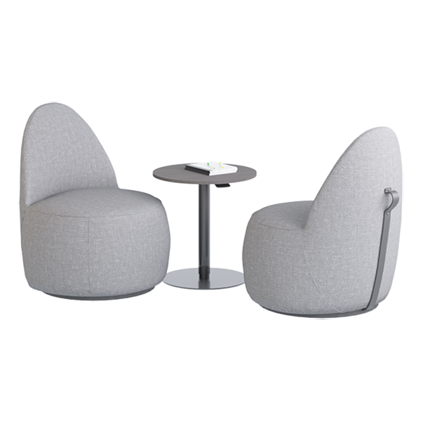 Mako Lounge Chair: Mushroom