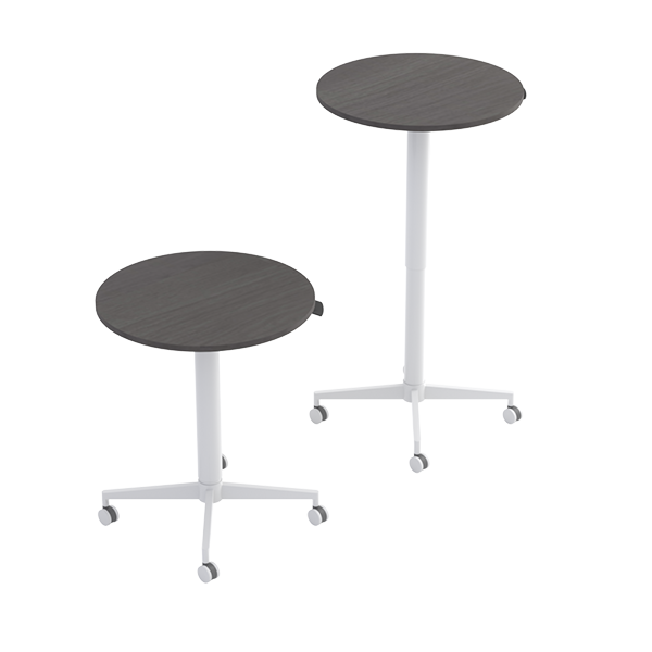 Pillar Round Height-adjustable Table