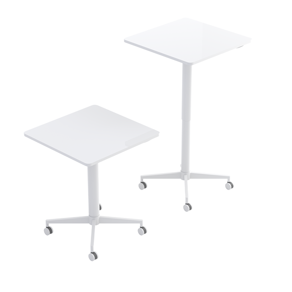 Pillar Square Height-adjustable Table