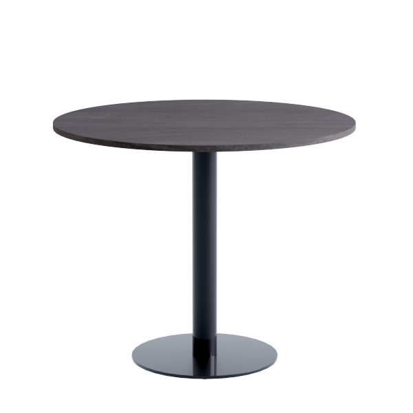 Porto Low Table: Dark Oak on Black