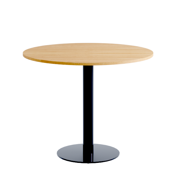 Porto Low Table: Nat Oak on Black