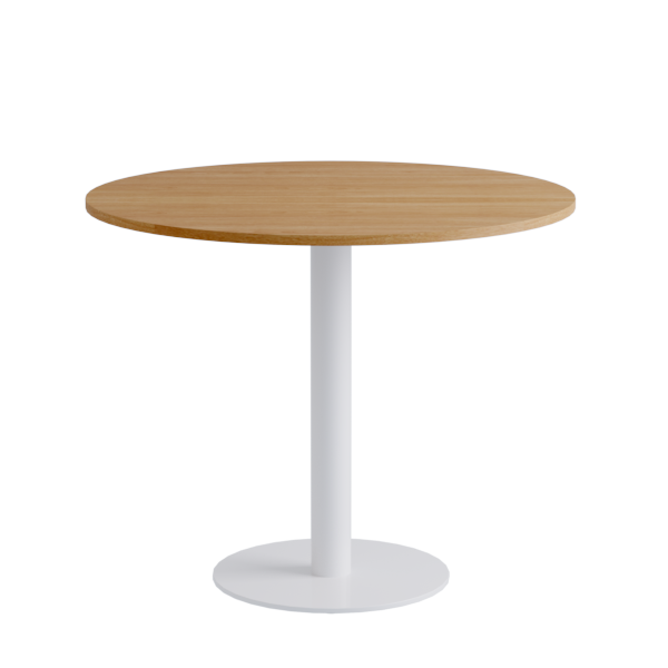 Porto Low Table: Nat Oak on White