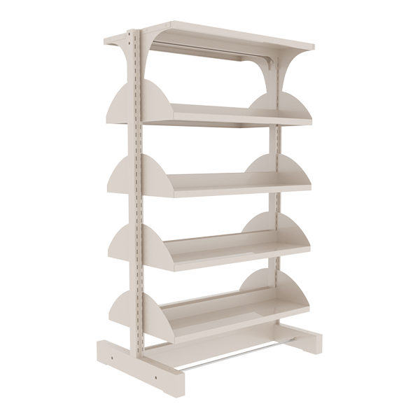 Optima Double Sided Shelving: Midi 