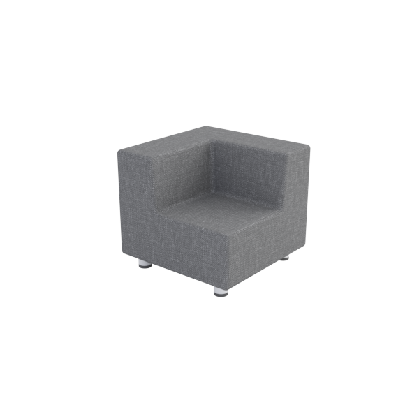 Origami Mini Corner Sofa: Slate