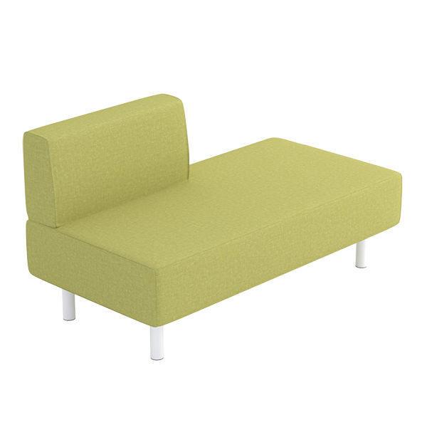 Origami Left Sofa Modular Lounge: Moss