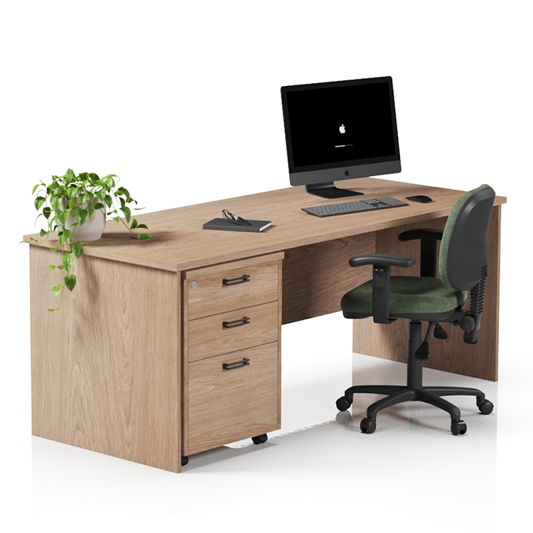 Planke Desk + Pedestal