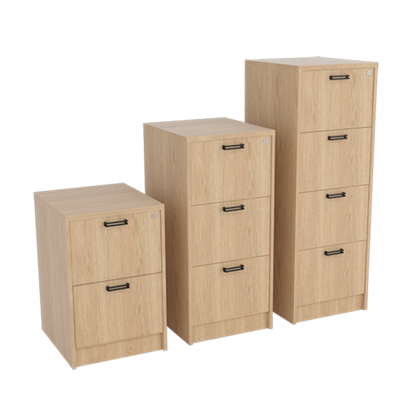Planke Filing Cabinet: Natural Oak