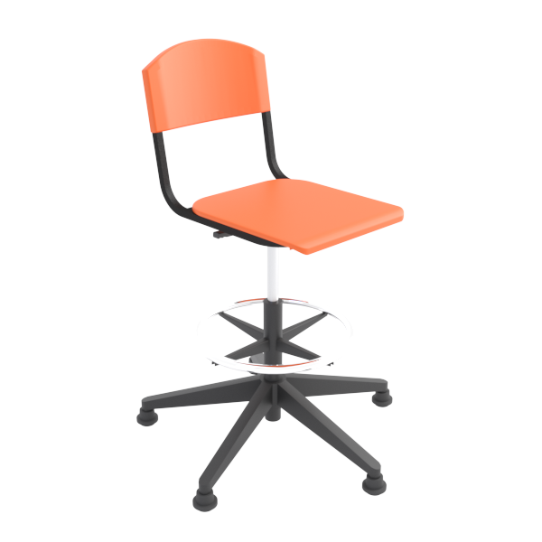 Proform Drafting Stool: Tangelo