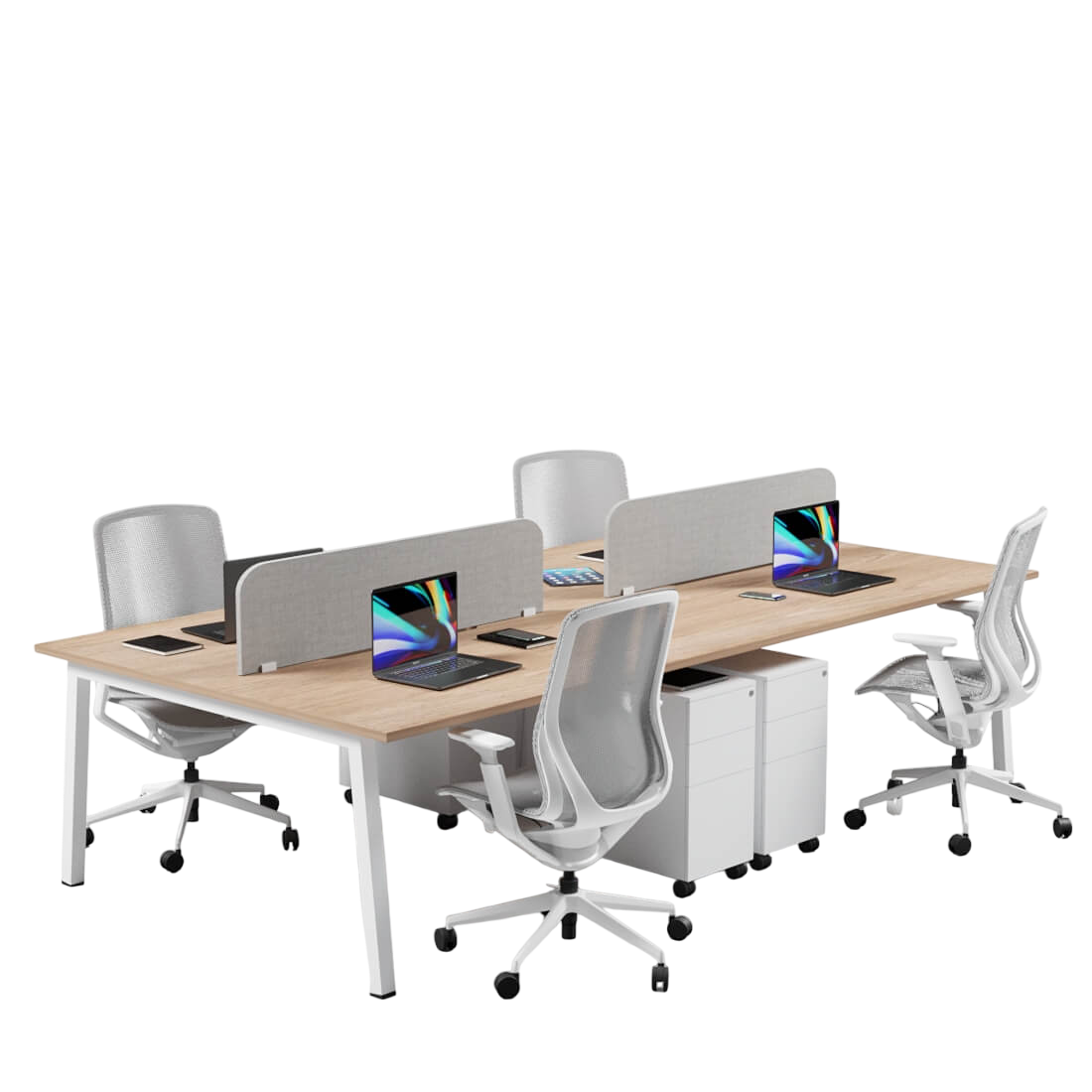 Shinto S2 Quad 4-Person Workstation